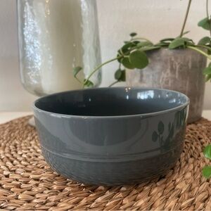 Crate & Barrel Dark Gray 6" All Purpose Cereal Bowl Aaron Probyn